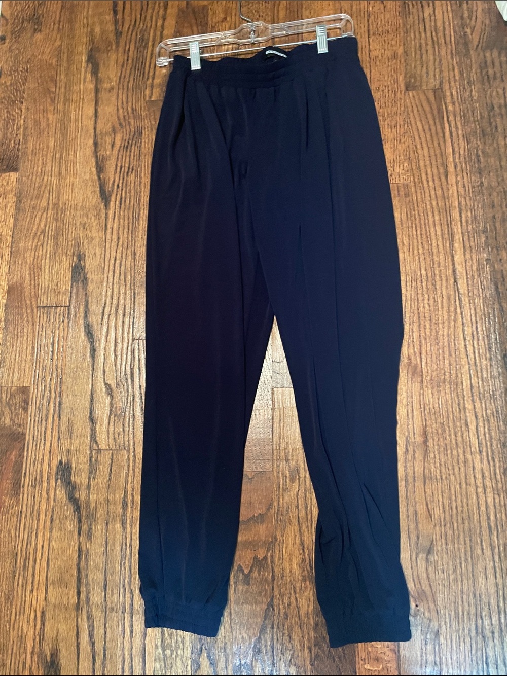 Anatomie Navy elastic -Waist pants with gathered ankles